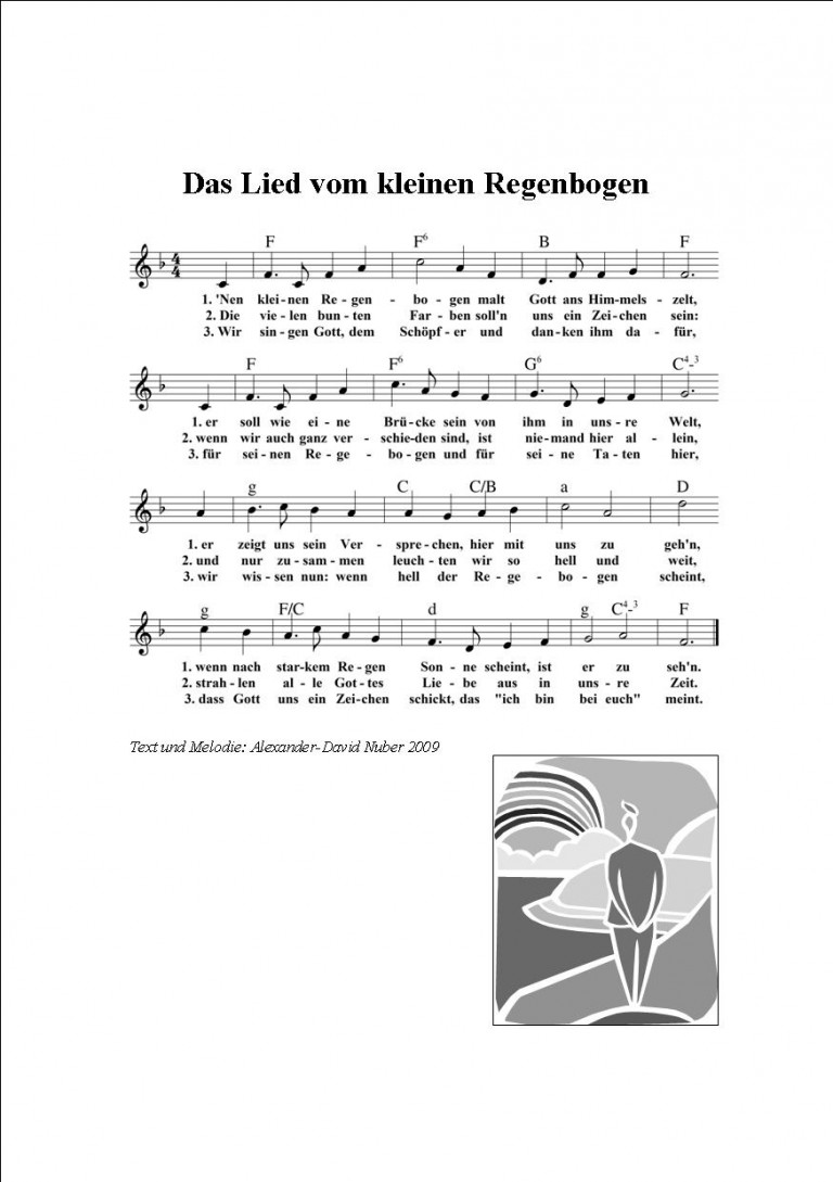 Das Lied vom kleinen Regenbogen Herzlich willkommen auf Das Lied vom kleinen Regenbogen Herzlich willkommen auf