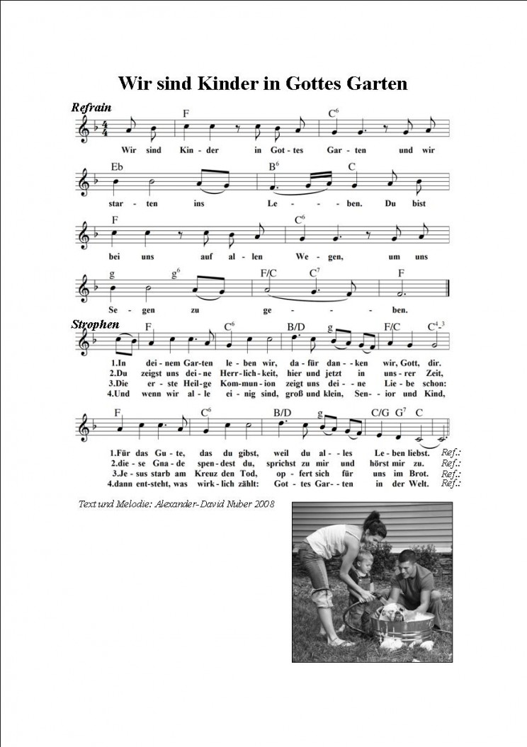 Wir sind Kinder in Gottes Garten Herzlich willkommen auf www
